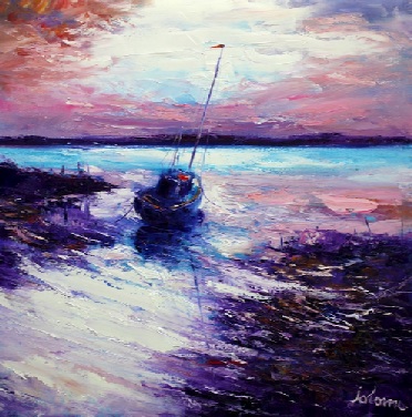 An evening gloaming Isle of Gigha 30x30 An evening gloaming Isle of Gigha 30x30